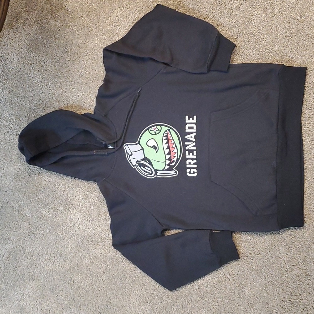 Grenade Black Hoodie Youth Small